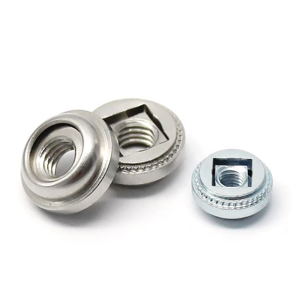 Steel Material Self Locking Clinch Nuts Zinc Plated Floating Nut Earthquake Resistance