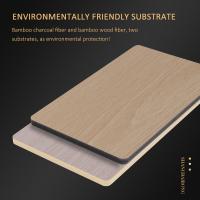 Panneau de mur imperméable de tissu de charbon de bois de bambou de décoration intérieure de produits chauds