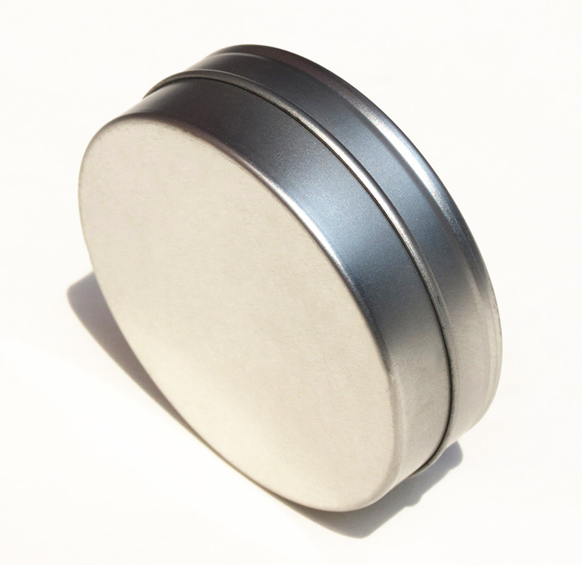 Promotion fancy round tin can Metal Round Candle Jar tin Box With clear Window