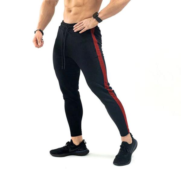 Zipper Men Running Pants Sports Fitness Tights Gym Jogger Bodybuilding Sweatpants