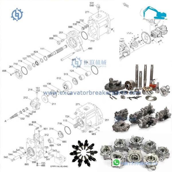 Huilian LC10V00009F4 Excavator Hydraulic Pump for NH Fiat Kobelco Parts