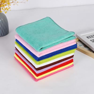 40x40cm 100% serviettes de cuisine en microfibre personnalisées Tissu nettoyant en microfibre réutilisable