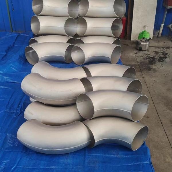 38mm-800mm 90° Degree 3D Large Seamless Elbow ASTM B363 as GR2 In Titanium Pipe Fittings For Petroleum Chemical Industr