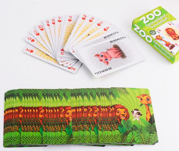 ROHS Coated Paper Card Game For Kids Personalised 63*88mm