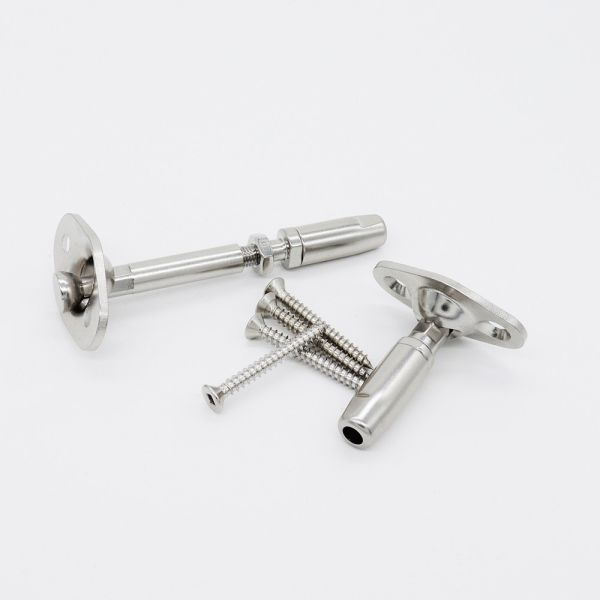 cable railing hardware Swageless wire rope Fittings 316 Stainless Steel flat base Cable Railing tensioner 1/8,5/32