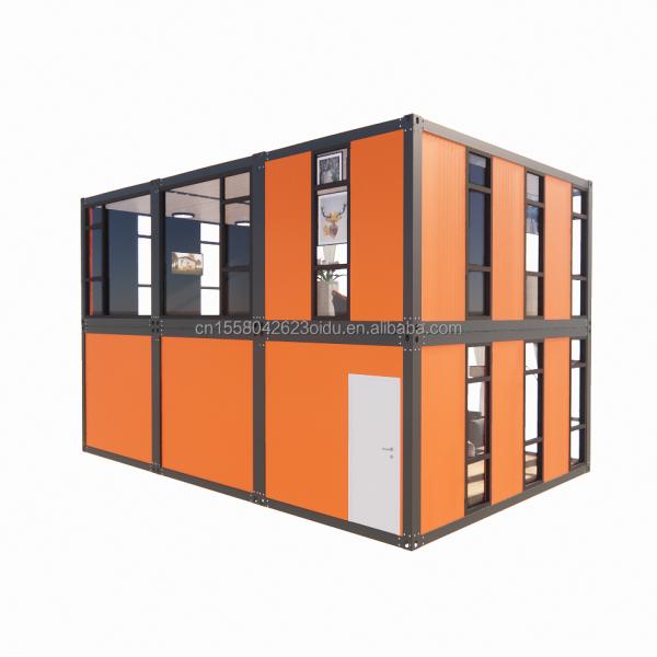 Hôtel Produit en acier à paquet plat Design moderne Appartement fabriqué par Cbox Luxe Maison de conteneur portable à deux couches