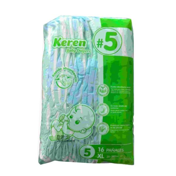 KEREN Overnight Protection Diapers Leak-Proof Breathable Baby Diapers Skin-Friendly Material