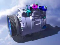 compressores do condicionamento de ar de Denso da embreagem de 115mm para automotivo