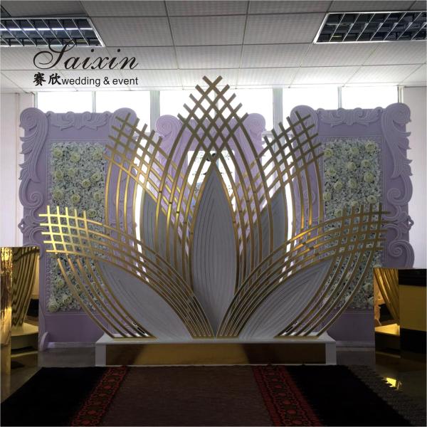 Hot sale White metal arch wedding Backdrop  For Wedding Decoration stage Party