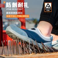 Kevlar Mid Sole Anti Proof Industrial Safety Boots Work Unisex PU Suede