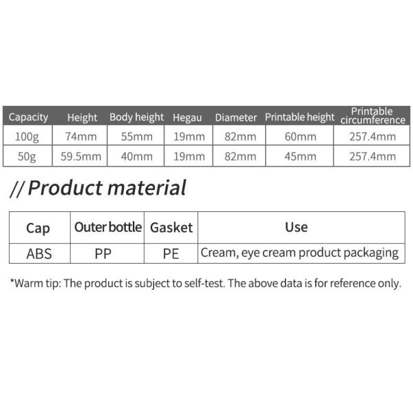 Luxurious Matte Custom PP Skincare 100g 50g Empty Jars Packaging for Body Scrub Cream Cosmetics Face Cream Container