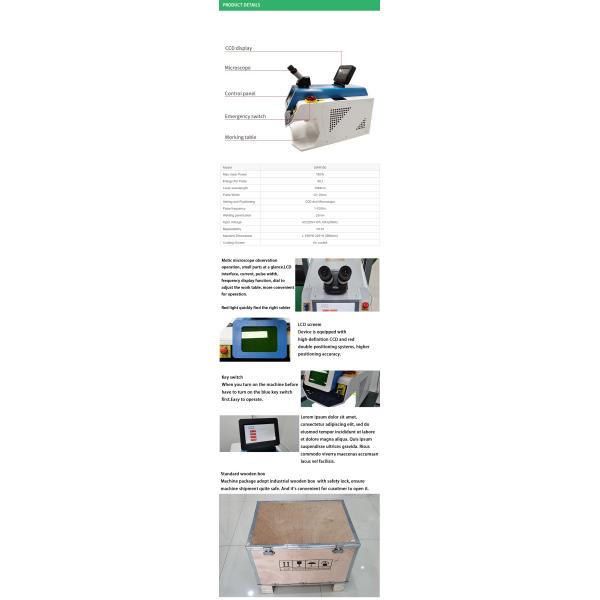 Desktop 200W Handheld Soldering Laser Jewelry Welding Machine with 300J Single Pulse Energy