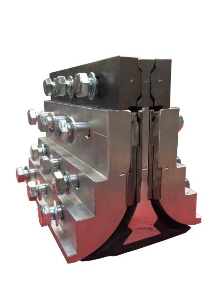 Steel Cord Bucket Elevator Conveyor Belt Aluminum Alloy Clamp B850mm Multiple-Use Belt Fastener