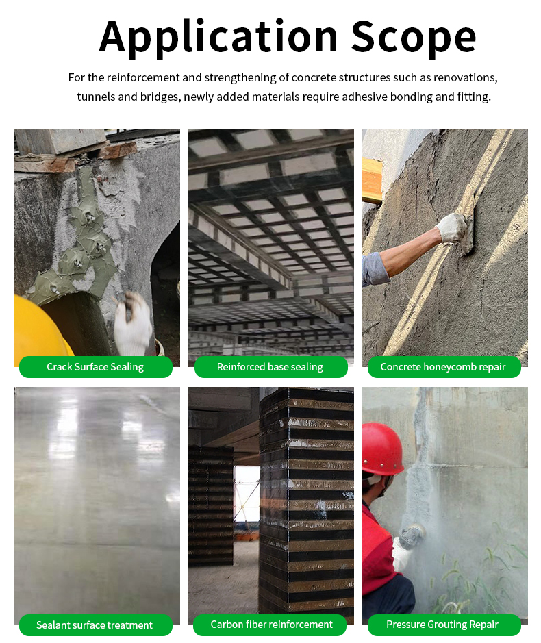 Wholesale Bridge Grade Epoxy Sealing Edge Repair Adhesive Two Part Epoxy Sealant for Concrete Structure Edge Sealing Protection