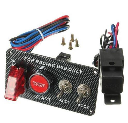 Light Weight Electric Racing Auto Switch Panel Kit  / 12v Ignition Switch