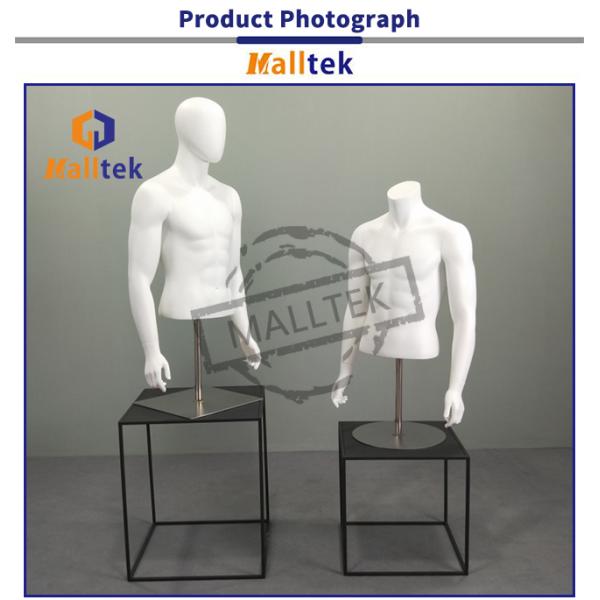 Файброглазовая розничная торговля фурнитура верхняя часть тела мужской туловище манекен Металлическая основа