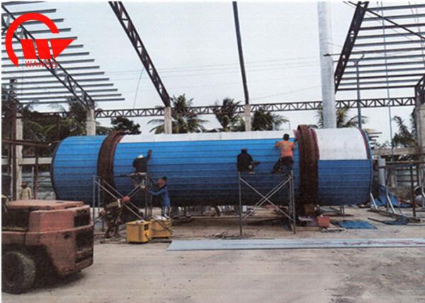 Secador giratório industrial do pacote de tubo para o modelo GHG800 de poupança de energia do combustível da biomassa