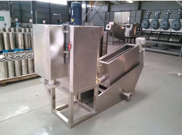 Automatic Stainless Steel Volute Filter Press / Spare Part Screw Press 25 - 75KW Power