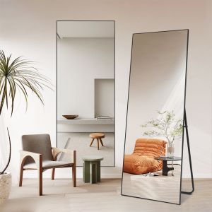 4mm Aluminum Frame Full Length Dressing Mirror Without Light Slim Bezel