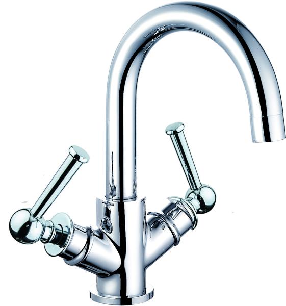 Sleek Chrome Brass Material Kitchen Mixer Faucet For Kitchen T8342AW