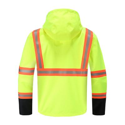 Revestimento do trabalho da prova da chuva de HIVIS franco, revestimento impermeável químico do franco do Anti-líquido com capa