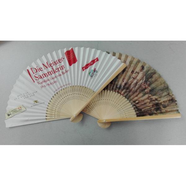 Обе стороны напечатали бумажные изготовленные на заказ складывая вентиляторы руки/персонализированные бумажные вентиляторы