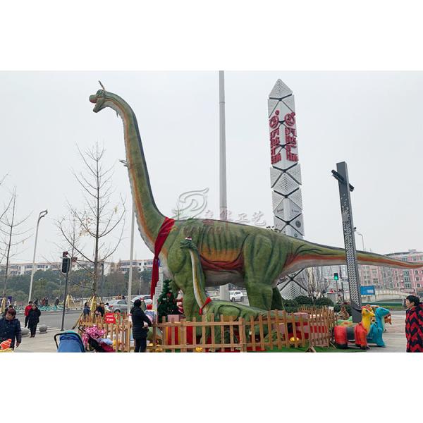 Shopping Mall Realistic Animatronic Dinosaur Brachiosaurus Custom Support
