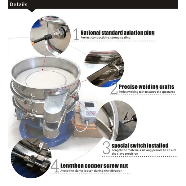 Centrifugal Vibrating Sieve Screen Ultrasonic Circular Vibrating Screen Separator