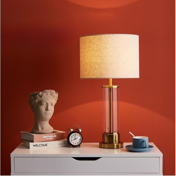 Современная простая творческая стеклянная декоративная лампа приведенная чтения ухода за больным спальни исследования комнаты прожития лампы