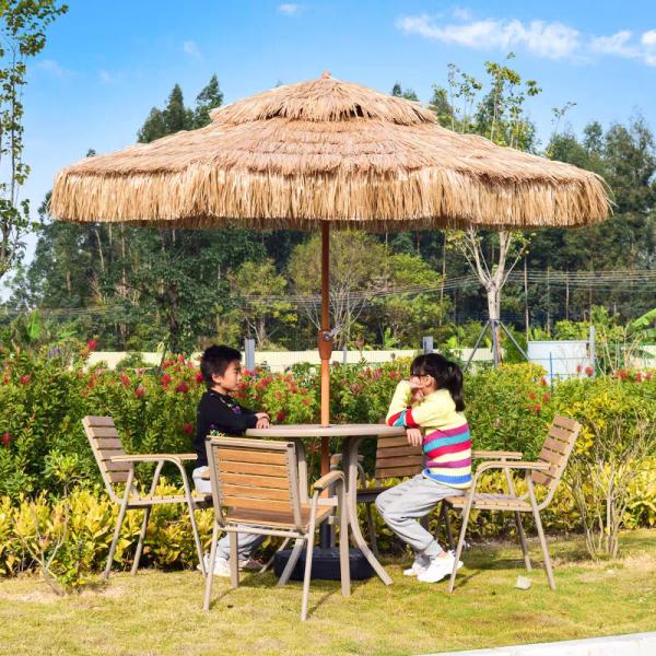 Modern Design Style Middle Pole Umbrella for Outdoor Garden Patio Hotel