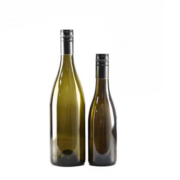 Logotipo personalizado Garrafa de vidro de vinho tinto de luxo com tampa de spray e material de colarinho de vidro