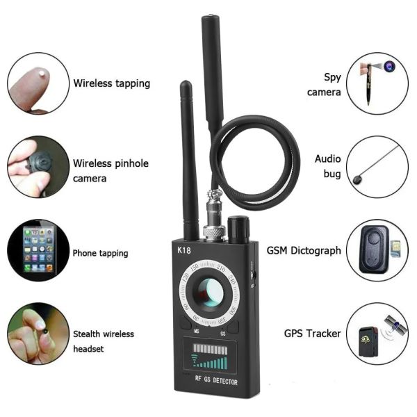 ABS Plastic Signal RF Detector Wireless Anti Mini Camera GSM Audio Camera Scanner