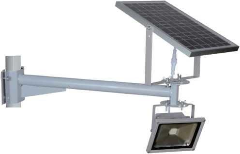 Outside Solar Powered Street Lamp , Solar Parking Lot Lights ABS Lamp Body