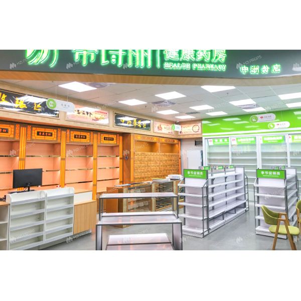 02-DYJYS001 Multi-Functional Display Showcase Pharmacy Stand Space-Saving Shop Design for Pharmacy Furniture