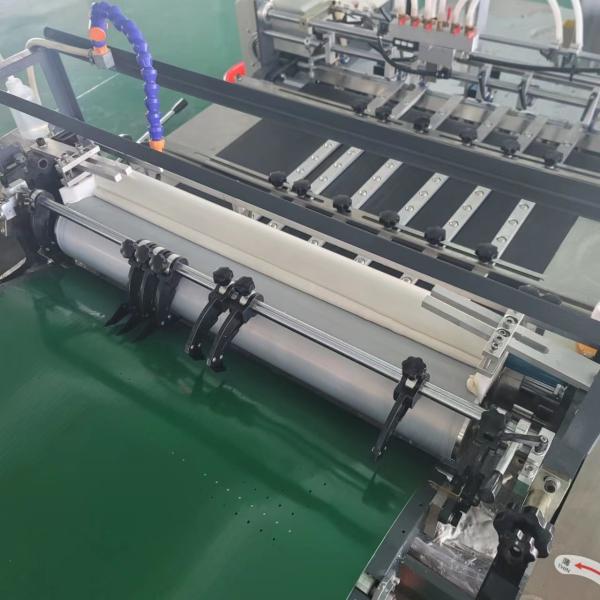 Sheet Fed Paper Box Cover Gluing Machine Wine Box Cover Pasting Machine For Finishing
