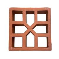 Blocs rouges de mur de Clay Hollow Bricks Outdoor Screen de terre cuite non vitrée