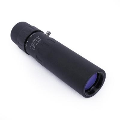 Mini tripé preto do telescópio do monocular 10-30X25 para acampar/pesca/caminhar