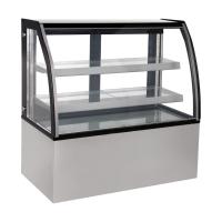 Vitrina Exhibidora Refrigerada de Cristal Curvo Capacidad 700 lts