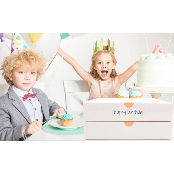 Специфические требования клиентов Удовлетворены 12x12x12 Custom Size Cupcake Box с прозрачными окнами