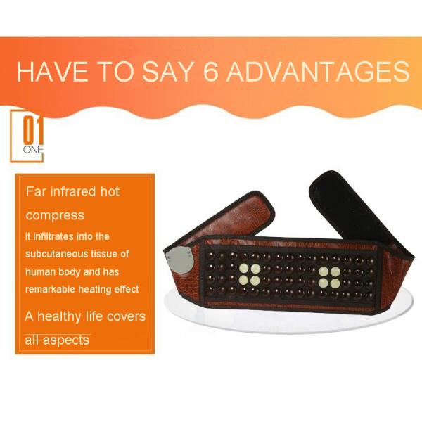 Infrared Thermal Therapy Jade Tourmaline Heating Belt with Musical Function and Anion Therapeutic Bio Healing