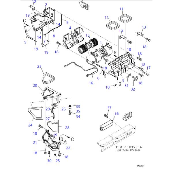 AN51500-10770 AN51500-10771 А/С Вентилятор вентилятора двигателя KOMATSU Запчасти экскаватора для WA200-6