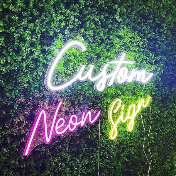 Yellow Orange Green Strip Light Source Acrylic Party Room Wedding Light Led Neon Sign