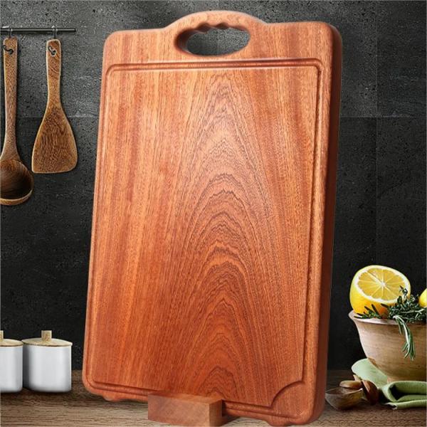Двойник кухни разделочной доски портативной машинки 2.5cm толстый весь деревянный встал на сторону для мяса