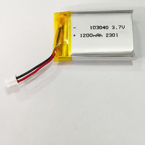 Dimension 10.1x30.5x41mm Soft Package Solid State Battery 3.7V 1200mAh LiCoO2 Pouch Cell CE Certified Charge Rate 1C