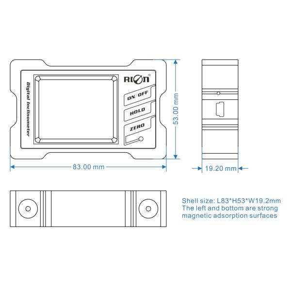 Монитор наклона оси батареи лития IP54 3.7V использующий энергию двойной