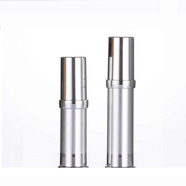 Бутылка 80ml серебряной круглой сливк глаза безвоздушная пластиковая КАК кнопка дальше