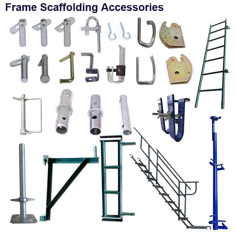 3ft x 6ft 8in Snap-On Walk-Thru Scaffolding Frame with Galvanized Light Steel Structure