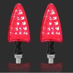 YAYE 2 peças Lâmpada de sinal de viragem traseira de motocicleta Luz de indicador sequencial Luz normal