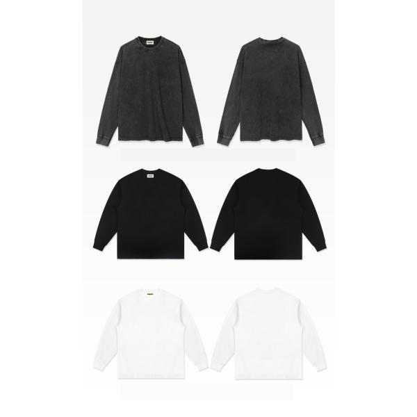 Etiquetas personalizadas de estilo americano retro camiseta de manga corta para hombres y mujeres en blanco