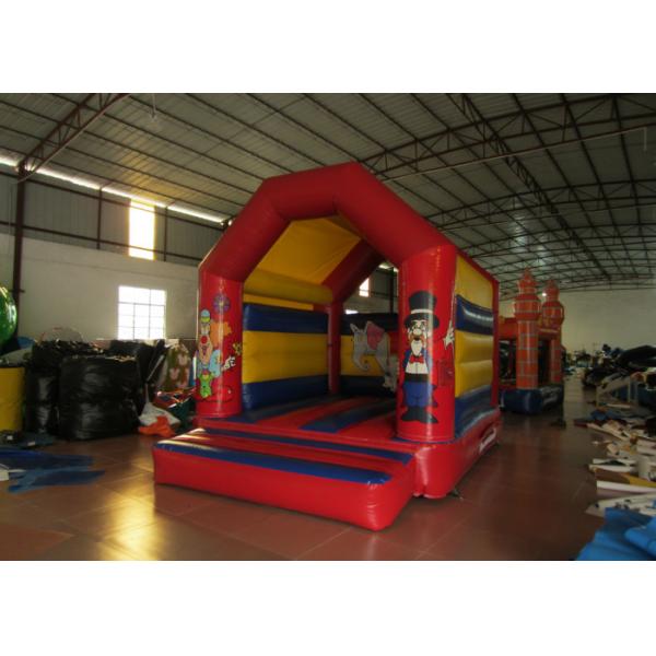 Clown circus themed inflatable bouncer elephant inflatable bouncer jumping square inflatable clown bouncer